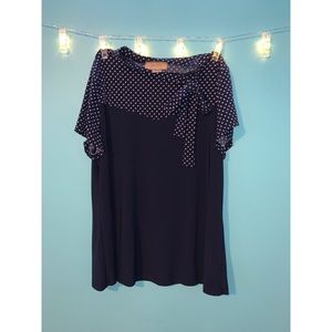 Navy Blue Blouse